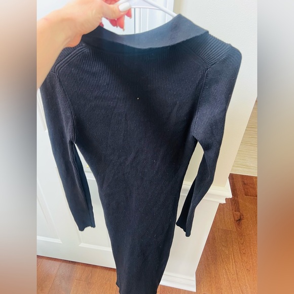Elegant like new knit House of Harlow 1960 size small Black Button-Up Dress - Picture 5 of 6